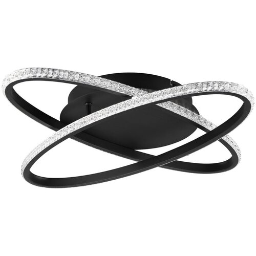 Tri O Crna LED stropna svjetiljka Lane &amp;ndash; Slike
