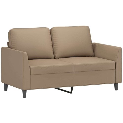  3-dijelni set sofa s jastucima boja cappuccina od umjetne kože Slike