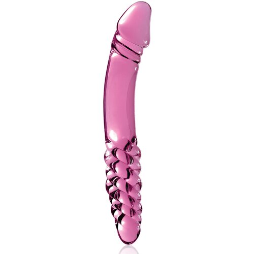 SuperLove Glass Perfect Double Dildo Pink Slike