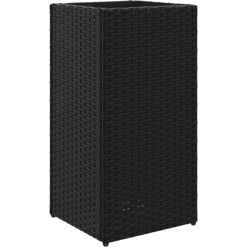 Maison Chic Vrtno cvetlično korito - Cvetlični Lonec črno 30x30x60 cm poli ratan, (21790304) Cene