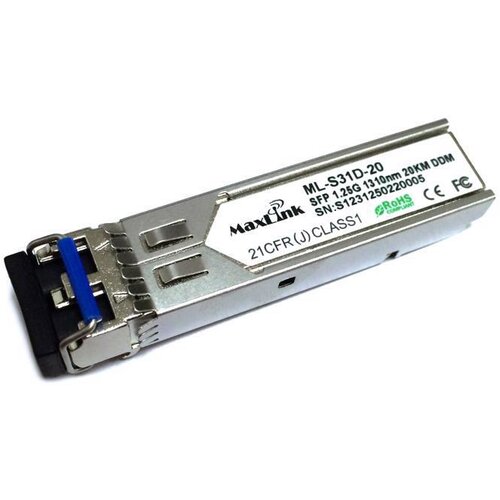 Maxlink 1.25G SFP optički modul,SM, 1310nm, 20km, 2xLC konektor,DDM Cene