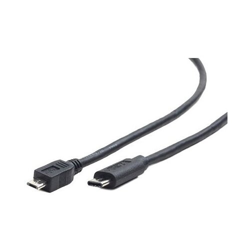  2,0 kabal Micro BM to Type-C Micro BM/CM, 1m, BLACK, GEMBIRD CCP-2-mBMCM-1M Slike