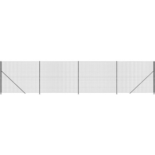 VidaXL Mrežna ograja s prirobnico antracitna 1,8x10 m, (21011736) Slike