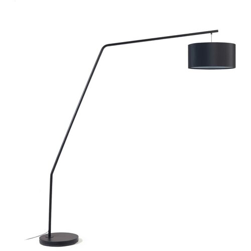 Kave Home Crna stojeća svjetiljka s tekstilnim sjenilom (visina 221,5 cm) Ciana &amp;ndash; Slike