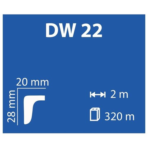 DEKORWALL Stiropor ukrasna lajsna DW-22 Slike