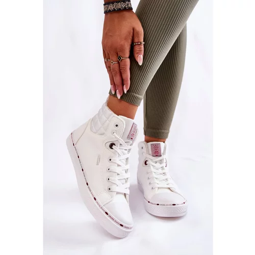 Kesi Women's High Sneakers Cross Jeans KK2R4060C White