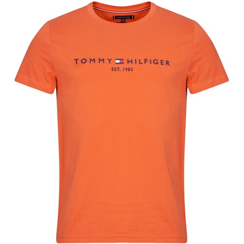 Tommy Hilfiger Majice s kratkimi rokavi TOMMY LOGO TEE Oranžna Cene