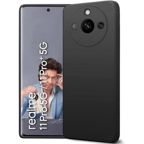  Gumijasti / gel etui Silicone Lite za Realme 11 Pro - črni Cene