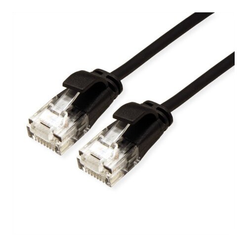 Secomp Roline UTP Data Center PatchCord Cat6A, Slim, LSOH, crni 0.3m ( 4989 ) Slike