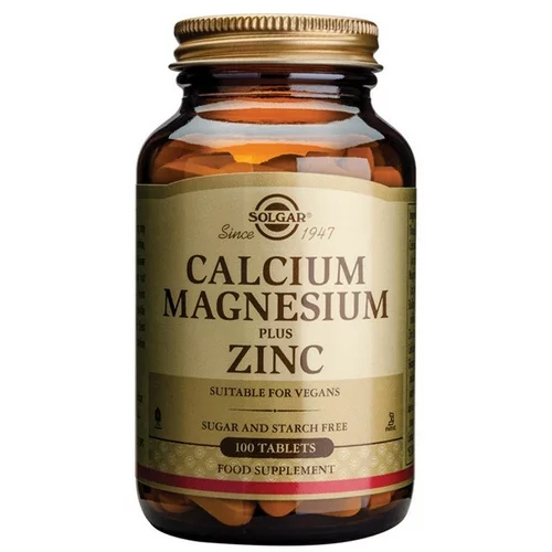 Solgar Kalcij in magnezij + cink, tablete