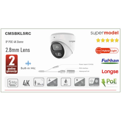 smart+ Hybrid Light IP POE Kamera 5MP 2.8mm Cijene