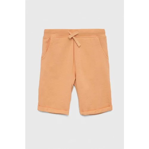 Guess Otroške bombažne kratke hlače oranžna barva