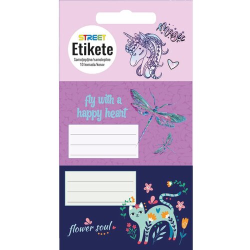STREET Etikete za zvezke Kids Girls, 10/1 Cene