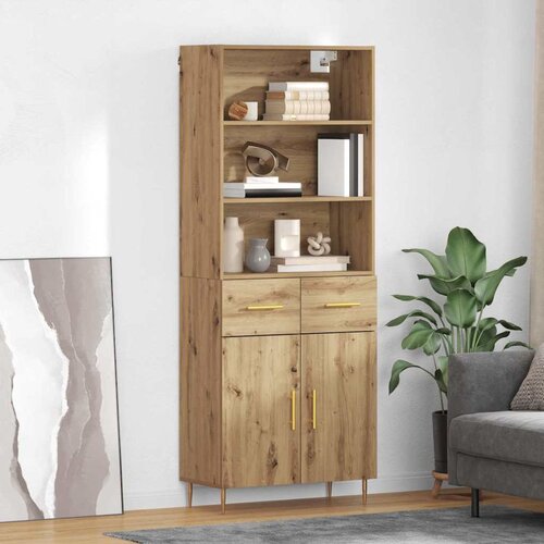  Highboard Umjetnički hrast 69,5 x 34 x 180 cm Konstruirano drvo Cijene