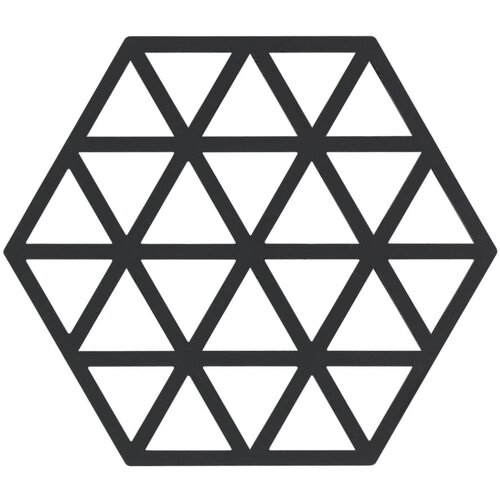 Zone Črna silikonska podloga za vroče lonce Triangles Slike