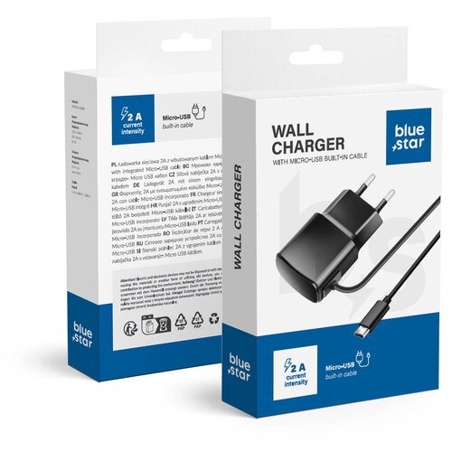 Blue Star kućni punjač  2A 10W sa kablom micro usb TFK-TC-1100B crni Cene