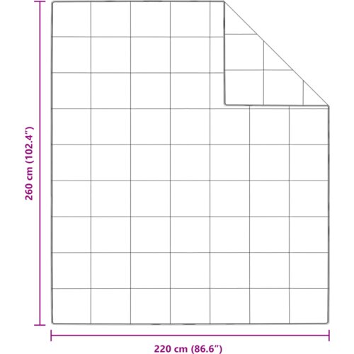 vidaXL Poplun s jastukom 3 pcs Bijela 260 x 220 cm Paperje Cijene