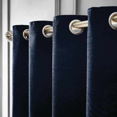 Hyperion Tamno plave termo izolacijske zavjese u setu 2 kom od šenila 168x229 cm Selene Luxury Chenille – Cijene