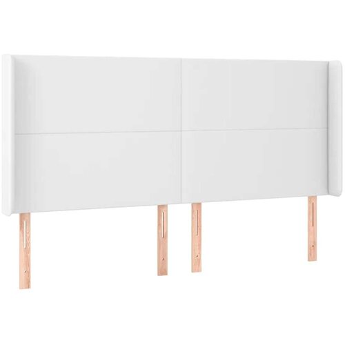  Box spring s madracem LED bijeli 200x200 cm umjetna koža Slike