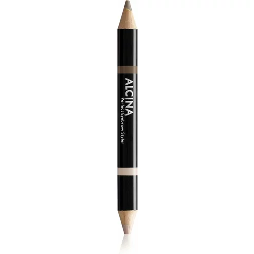 ALCINA Decorative Perfect Eyebrow Styler dvostrana olovka za obrve nijansa 010 Light 3 g