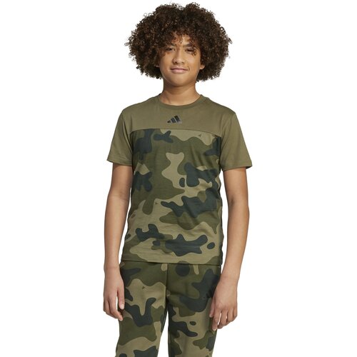 Adidas Majica za dečake J Camo T, JW2450, Maslinasta Slike