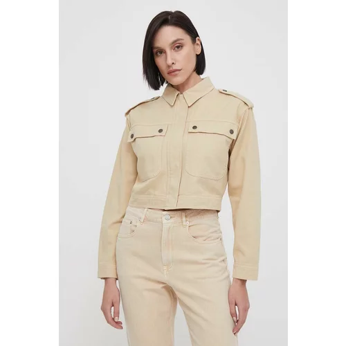 PepeJeans Traper jakna za žene, boja: bež, za prijelazno razdoblje, oversize