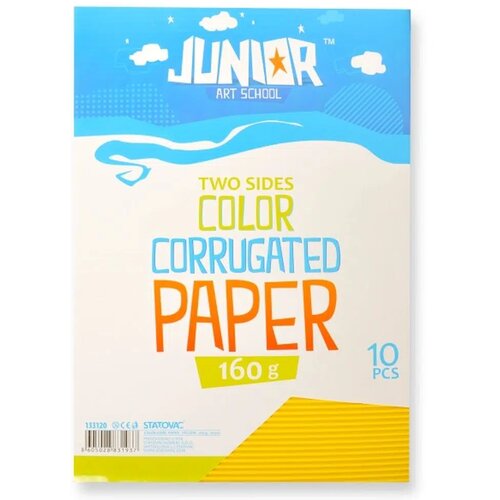 Junior jolly Waves, karton rebrasti, A4, 10K, odaberite nijansu Žuta Cene