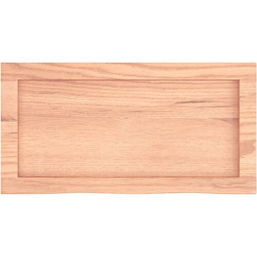  Zidna polica svjetlosmeđa 60x30x(2-6) cm obrađena hrastovina Slike