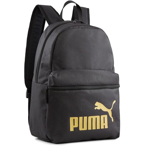 Puma Nahrbtnik Phase Backpack 079943 03 Black-Golden Logo Slike