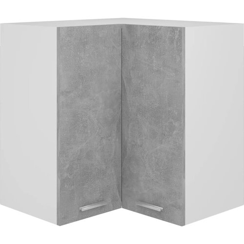 vidaXL Viseča kotna omarica betonsko siva 57x57x60 cm iverna plošča Cene