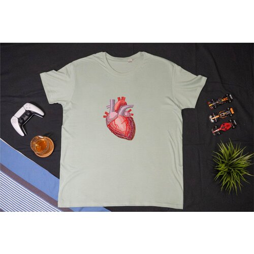  srce - unisex majica pastelno zelena Cene