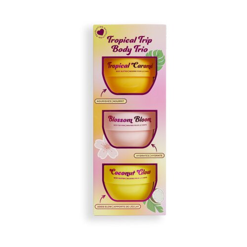 Revolution komplet mini krem za telo - Tropical Trip Body Cream Trio Cene