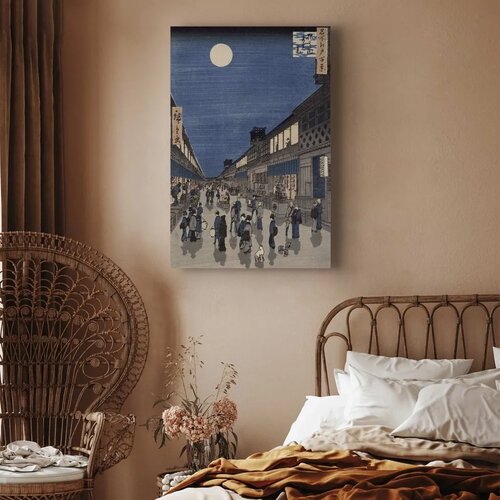  Slika - Utagawa Hiroshige &amp;ndash; Night time view of Saruwaka Street 40x60 Standard Slike