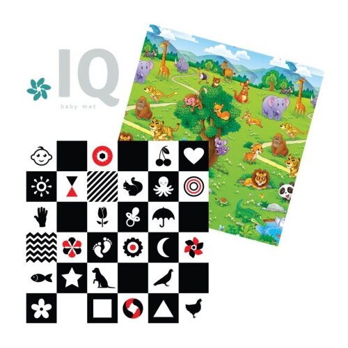 IQ Global IQ sklopiva podloga sa dva lica Kontrasti + Zoo vrt 150x200x1 cm ( 18221 ) Cene
