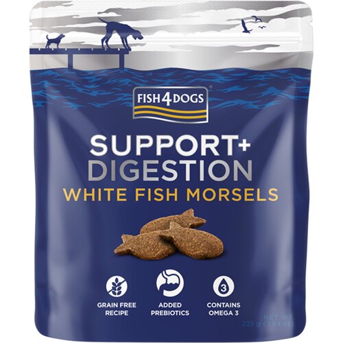 Fish4Dogs Suppotr+ Adult Digestion White fish 225 g Cene