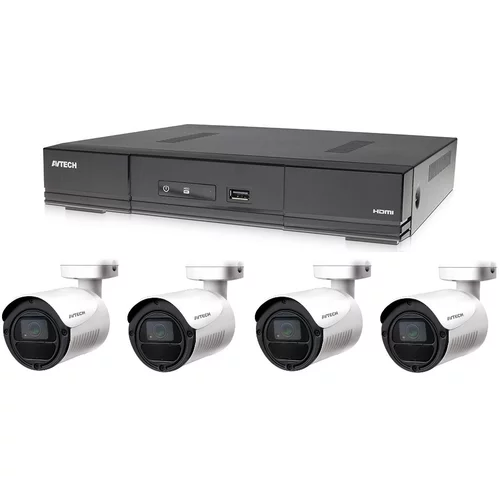 Avtech Komplet kamer 1x DVR DGD1005AV in 4x 2MPX Bullet kamera DGC1105YFT + 2x BREZPLAČEN napajalnik!, (20653032)