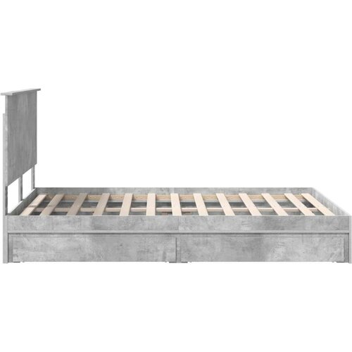  Okvir za krevet s ladicama Betonski sivi 150 x 200 cm Slike