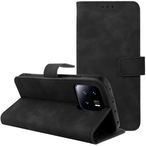  Preklopni ovitek / etui / za&amp;scaron;čita Tender Book za Xiaomi 13 - črni Slike
