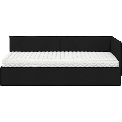  Kutni krevetni okvir s madracem 2 kom. Crna 100 x 200 cm Bar&amp;scaron;un Slike