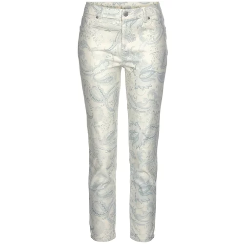 LASCANA Jeans pajkice modra / bela