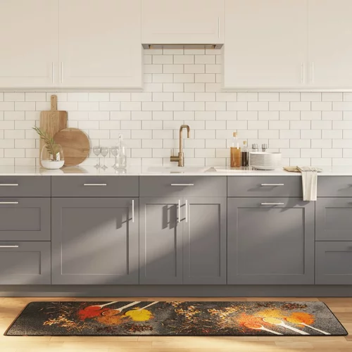 Kuhinjski tepih raznobojni 60 x 180 cm perivi i protuklizni