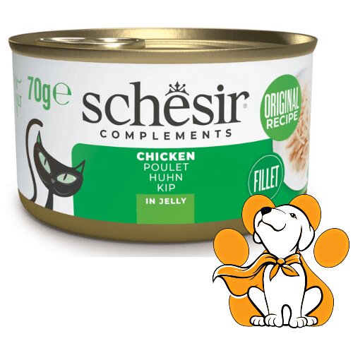 Schesir Cat Chicken in Jelly 70g, Vlažna Hrana Za Mačke Sa Piletinom u Želeu Cene