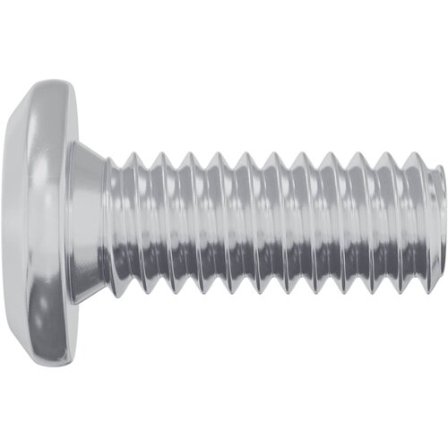  Vijak s plastičnom glavom 2 pcs Srebrno M6 x 15 mm Čelik Slike