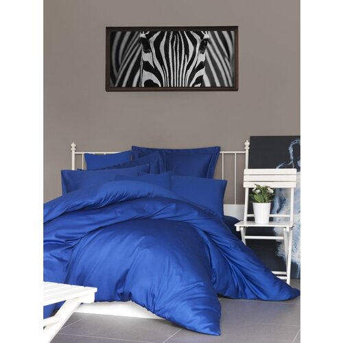  de dark blue dark blue satin super king fitted sheet (fr) (it) (es) (de) Cene