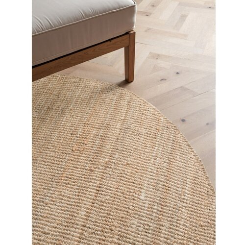 Hanse Home Okrogla preproga iz jute v naravni barvi &amp;oslash; 160 cm Boucl&amp;eacute; Jaipur &amp;ndash; Slike