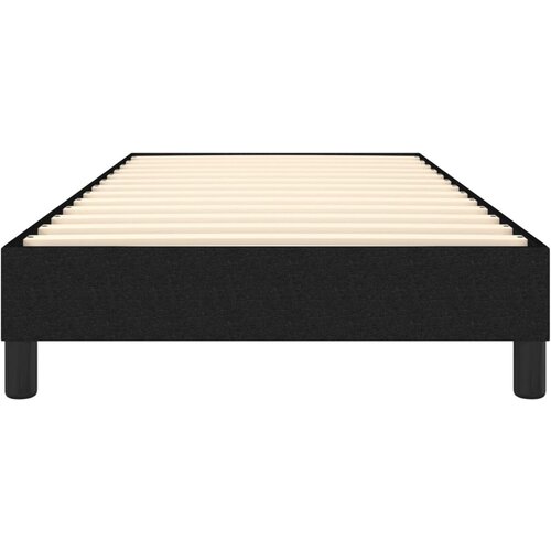  Okvir za krevet bez madraca crni 100x200 cm od tkanine Slike