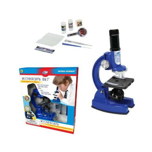 Mikroskop set 36pcs 100/450/900x plavi 21361 ( 95/21361 ) Slike