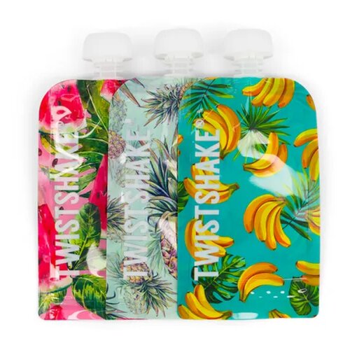 Twistshake TS 3x Squeeze vrećice za ka&amp;scaron;ice 220ml Fruit Slike