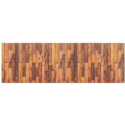 Wenko rjava plastična kopalniška preproga 65x200 cm lambris – wenko Cene