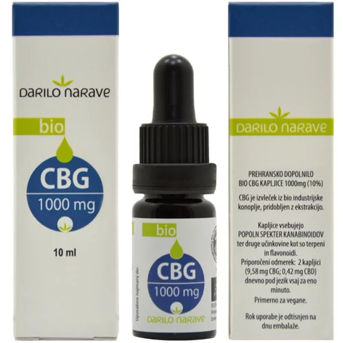 BIO CBG 1000 mg 10%, kapljice
